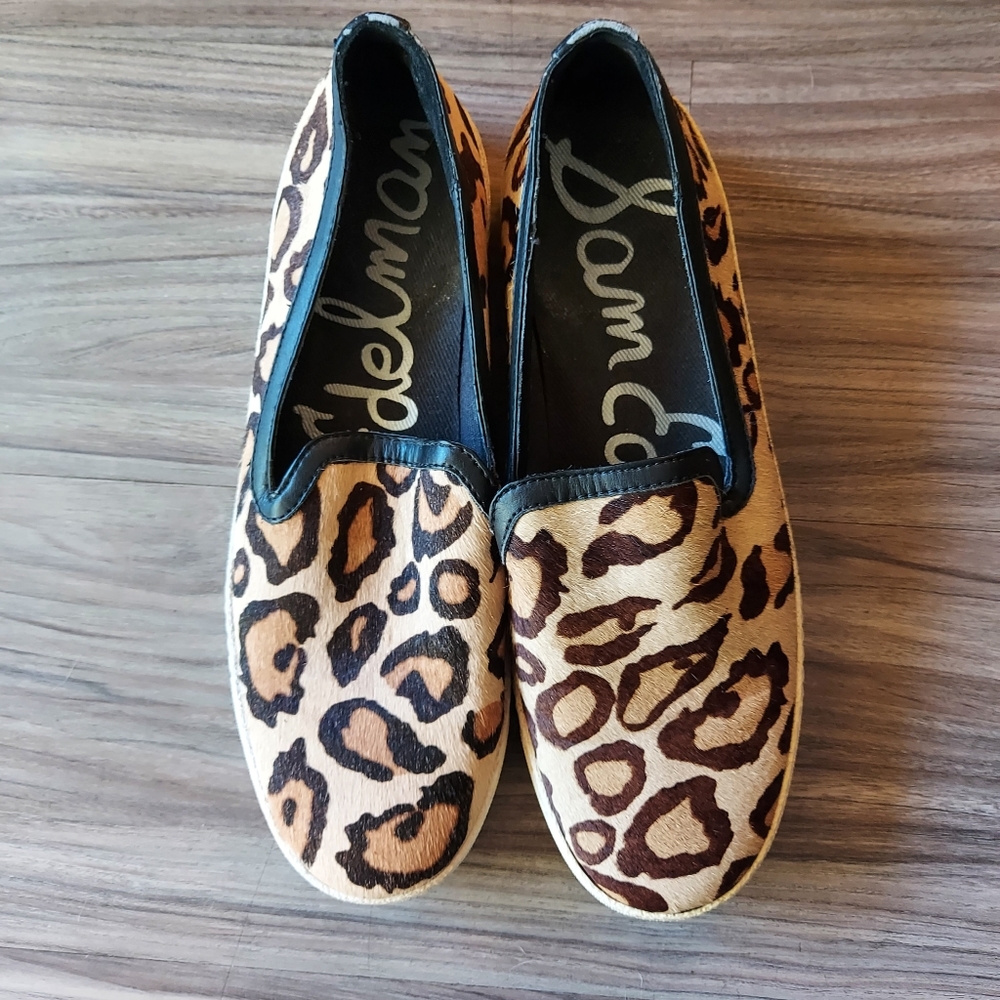 Sam Edelman animal print slip on sneakers